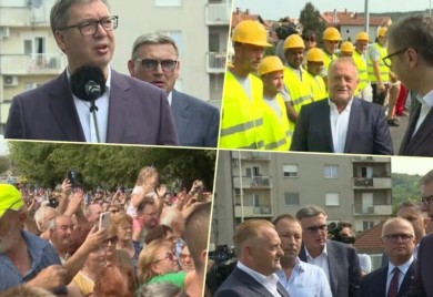 Vučić na otvaranju novog mosta: Nastavljamo da gradimo zemlju uprkos pritiscima
