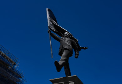Benksi potvrdio da je iza statue u centru Londona