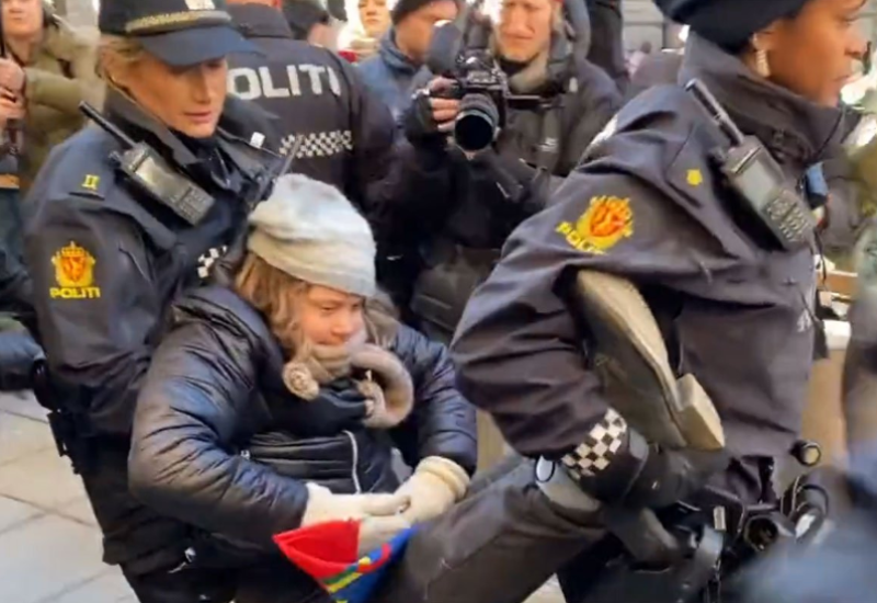 Policija privela pa ubrzo pustila Gretu Tunberg (VIDEO)