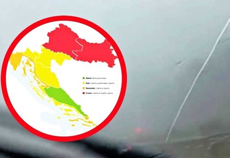 Nevrijeme stiglo u region: U Sloveniji i Hrvatskoj grad razbijao šajbe