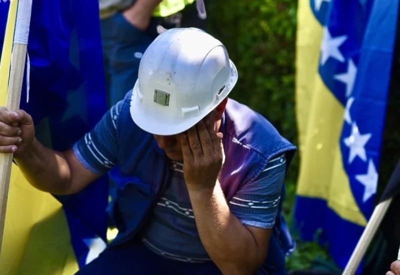 Okončani protesti ispred Elektroprivrede BiH u Sarajevu, rudarima se niko nije želio obratiti