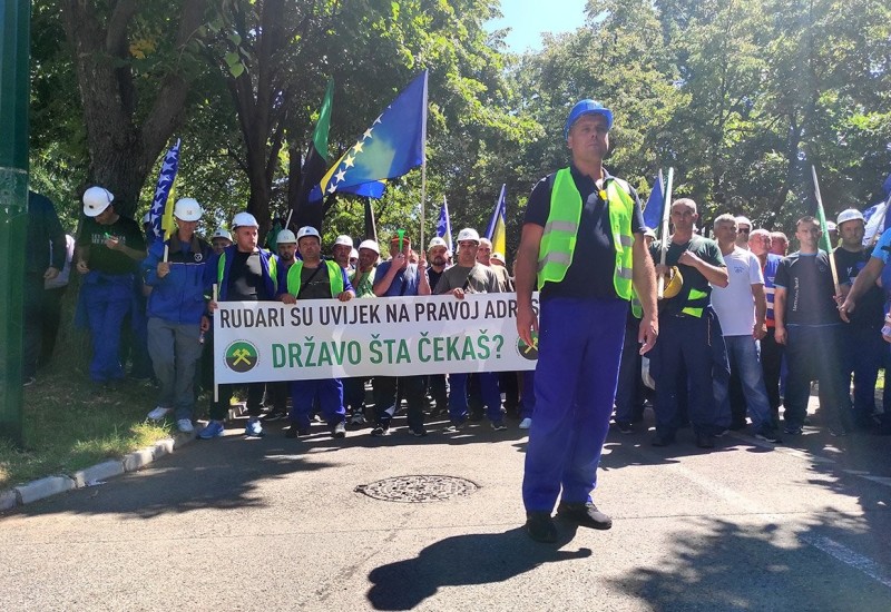 Rudari na protestu, rješenja ni na vidiku