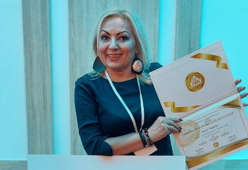 Verica Tegeltija dobila priznanje za najbolju nastavnicu bivše Jugoslavije