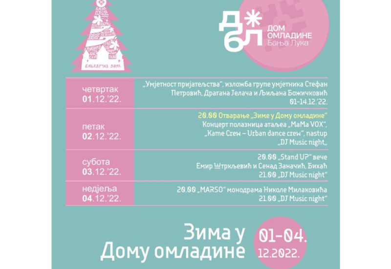 Prvi put "Zima u Domu omladine"