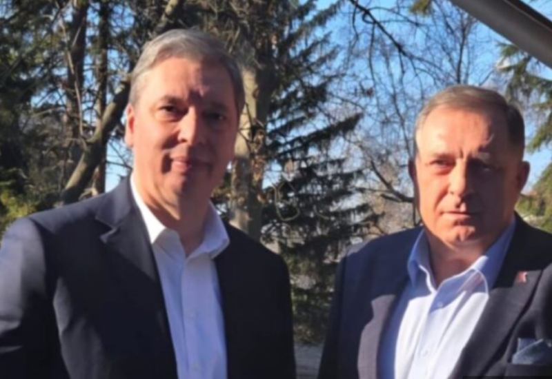 Dodik sa Vučićem u Beogradu