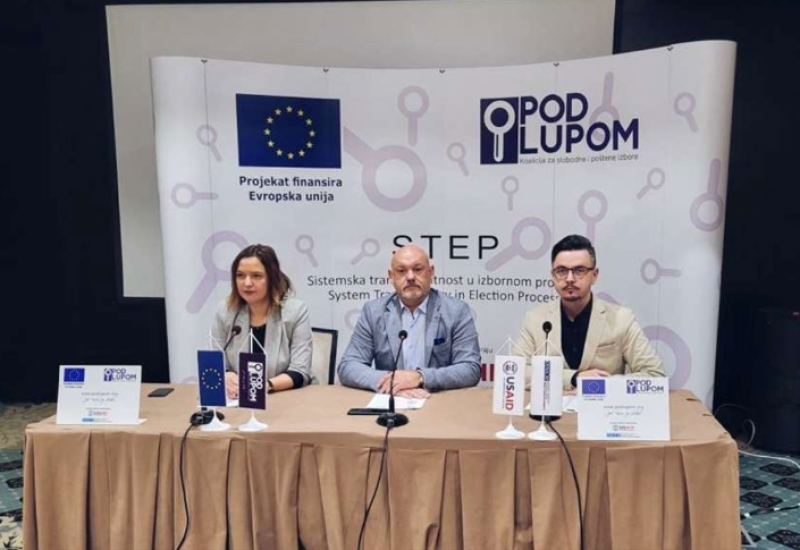 Koalicija "Pod lupom": Brojna kršenja Izbornog zakona BiH, bilo i zatrašivanja i nagovaranja