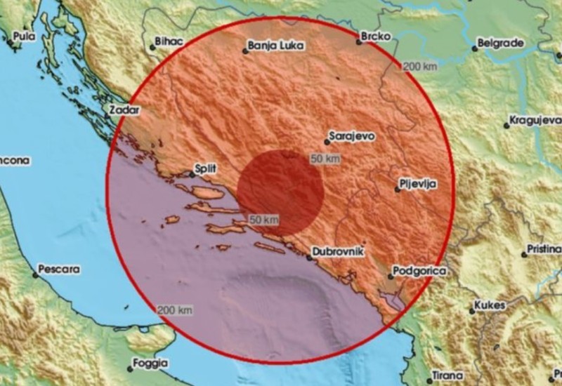 Jak zemljotres pogodio Hercegovinu