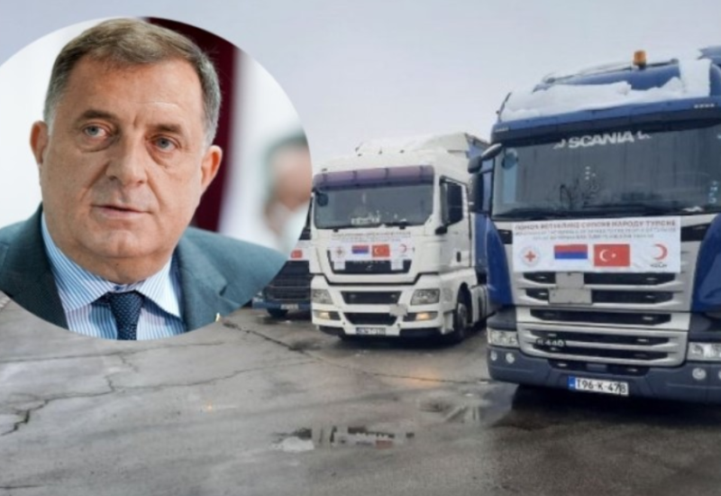 Pomoć stigla u Tursku: Predsjednik se zahvalio Crvenom krstu Srpske