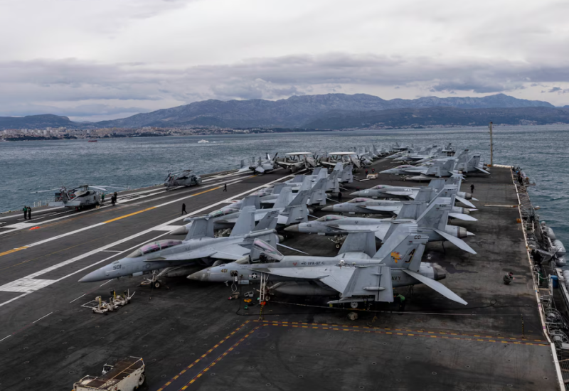 Najveći svjetski nosač aviona USS „Džerald R. Ford“ napustio Split, kurs prema Iranu