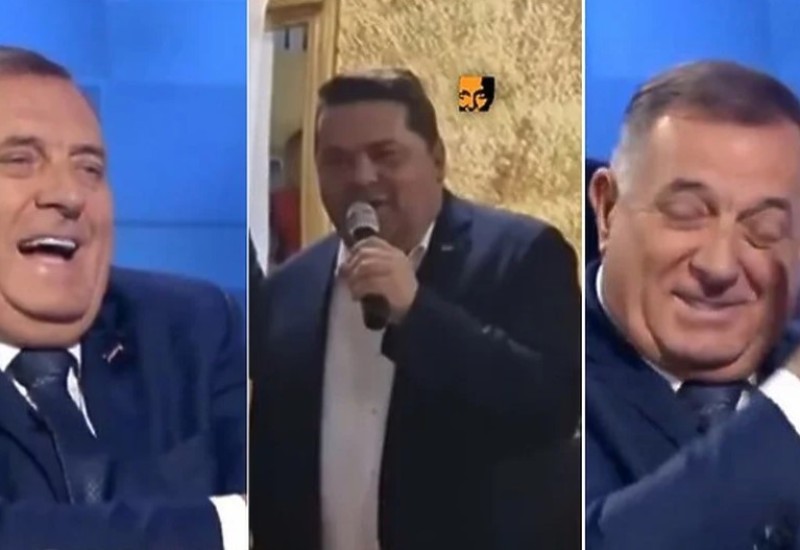 Dodika pitali da prokomentariše Stevandićevo pjevanje, on "prasnuo" u smijeh, a onda i voditelj