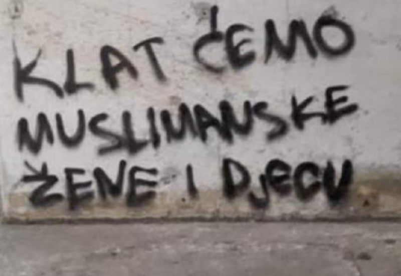 U Čapljini osvanuli prijeteći grafiti protiv Bošnjaka sa ustaškim simbolima (FOTO)