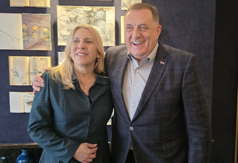 Cvijanović sa Dodikom u Vašingtonu: „Tu smo“ (FOTO)