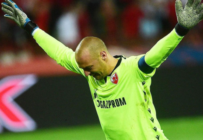 Golman Crvene zvezde Milan Borjan izjednačio rekord Ratomira Dujkovića