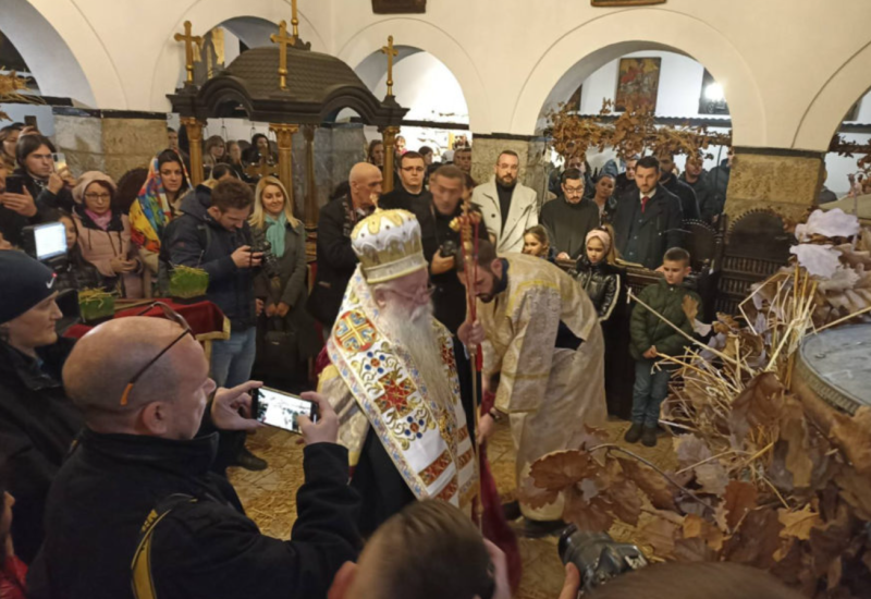Mitropolit Hrizostom služio liturgiju u Staroj crkvi na Baščaršiji