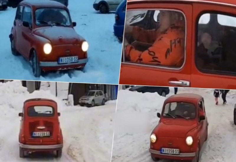 Stari fićo održao lekciju terencima: Pogledajte kako vozi Kopaonikom VIDEO
