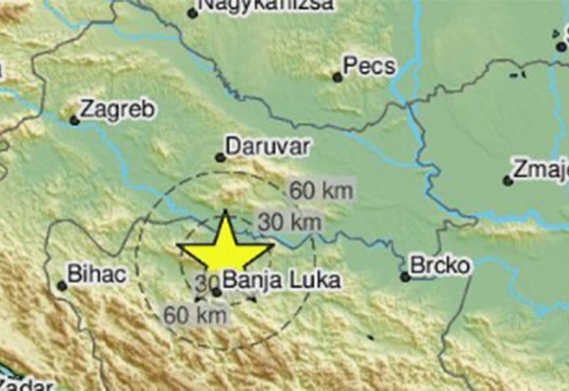 Zemljotres zatresao Banjaluku
