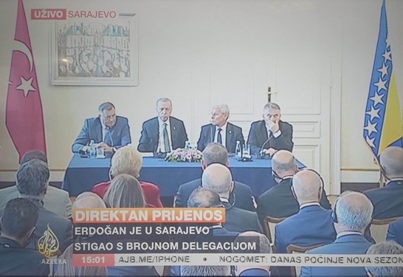 ERDOAN: Odluku o Izbornom zakonu treba da donesu samo članovi Predsjedništva BiH