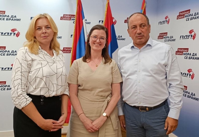 "Poštujemo Dejton, borimo se protiv vladavine jednog čovjeka" Crnadak sa funkcionerkom britanskog Ministarstva, Unom Rajan