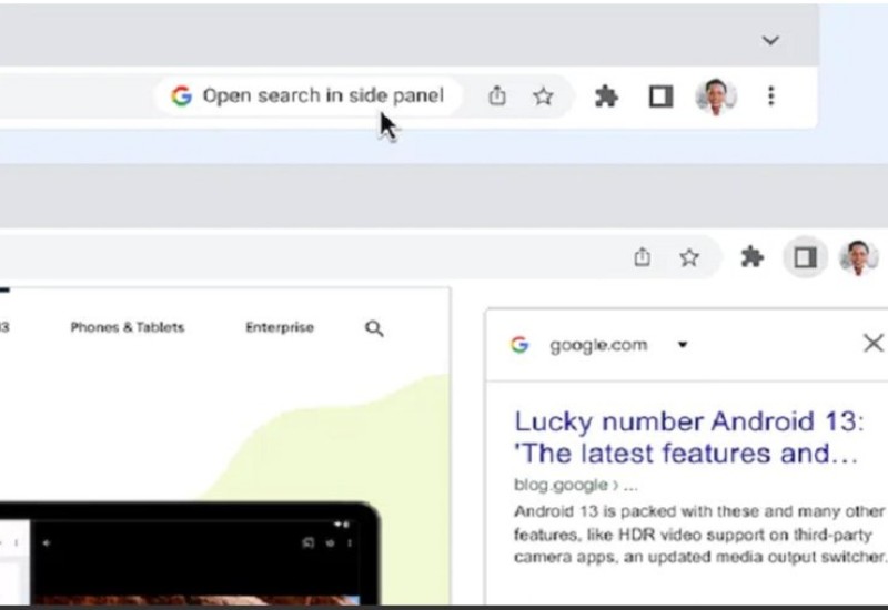 Nova bočna traka u Chrome pregledaču