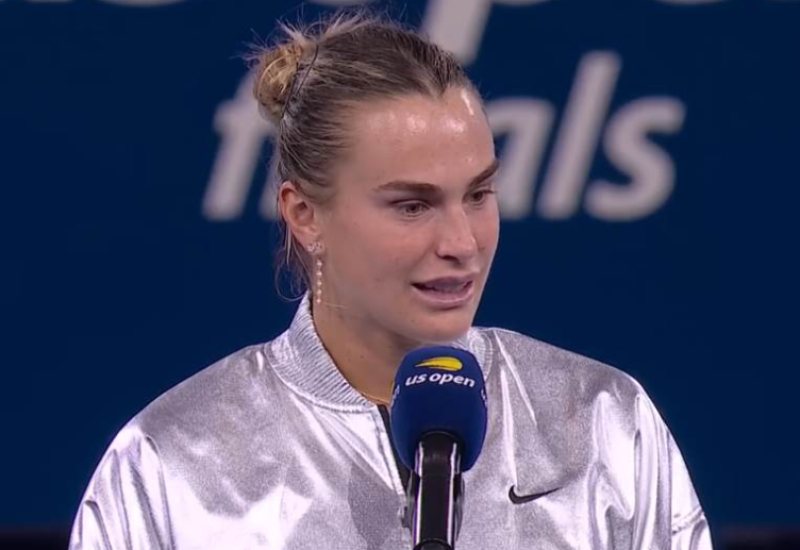 Sabalenki davali ček na 5 miliona dolara, ona ih prekinula: "Čekajte ljudi, ne može ovako"