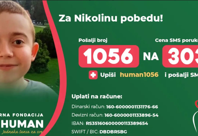 Pomozimo Nikoli da prikupi sredstva za liječenje