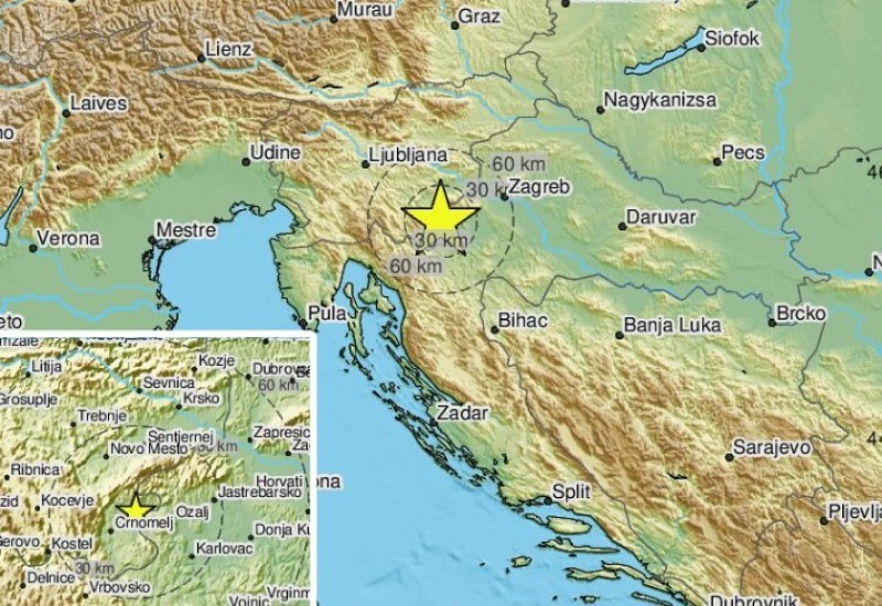 Zatreslo se u Hrvatskoj: Zabilježen zemljotres na granici sa Slovenijom