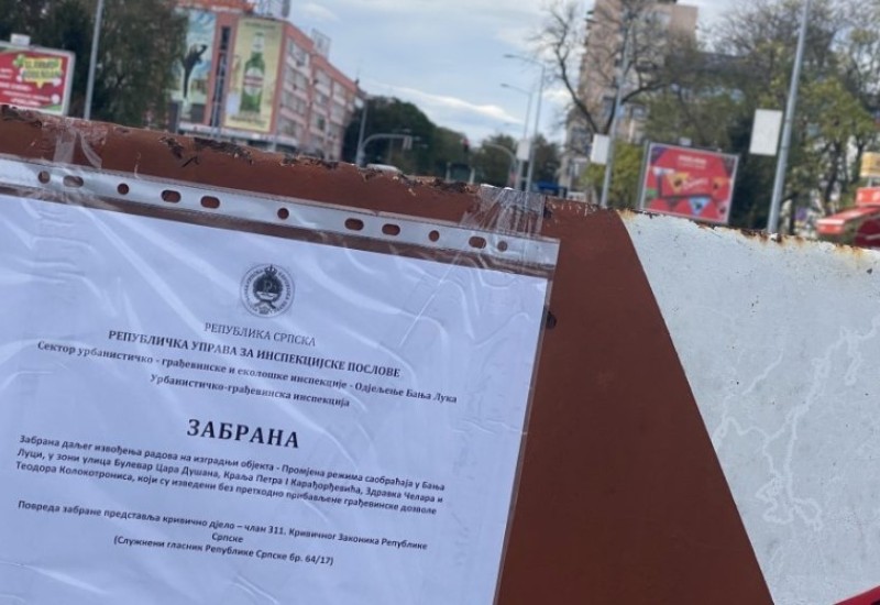 Inspektorat: Rješenje o zabrani gradnje na kružnoj raskrsnici i dalje na snazi