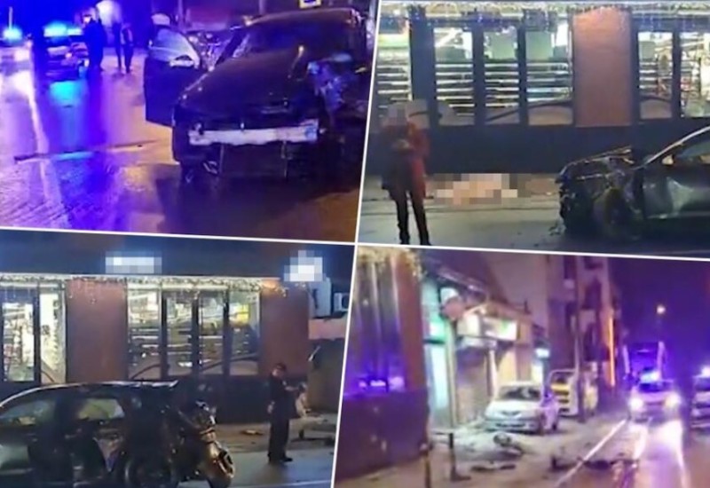 Stravičan snimak pogibije: Crni “audi” ogromnom brzinom naletio na mladića i djevojku (VIDEO)