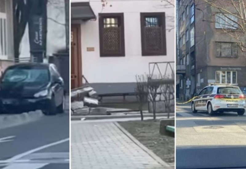 Automobilom se zabio u kapiju džamije