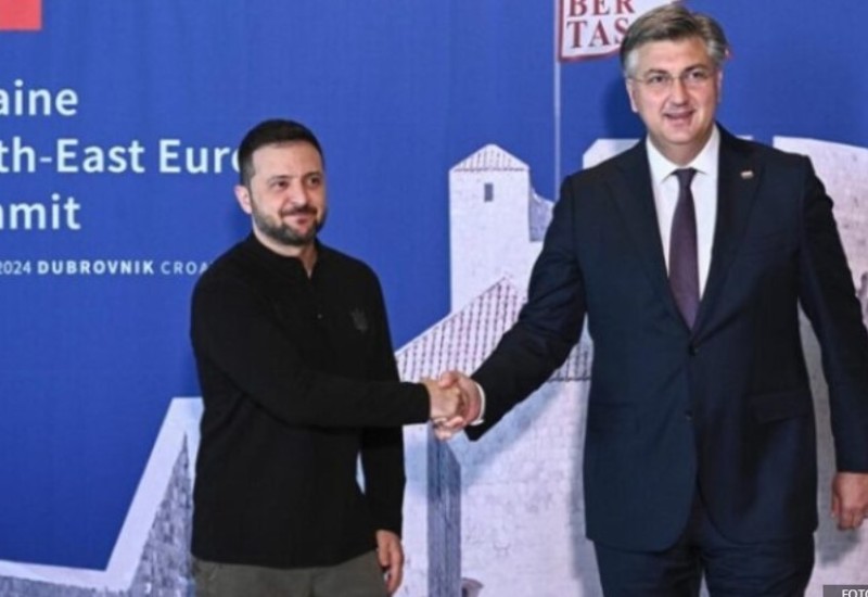 Lider Ukrajine i premijer Hrvatske oči u oči: Zelenski i Plenković potpisali sporazum o saradnji