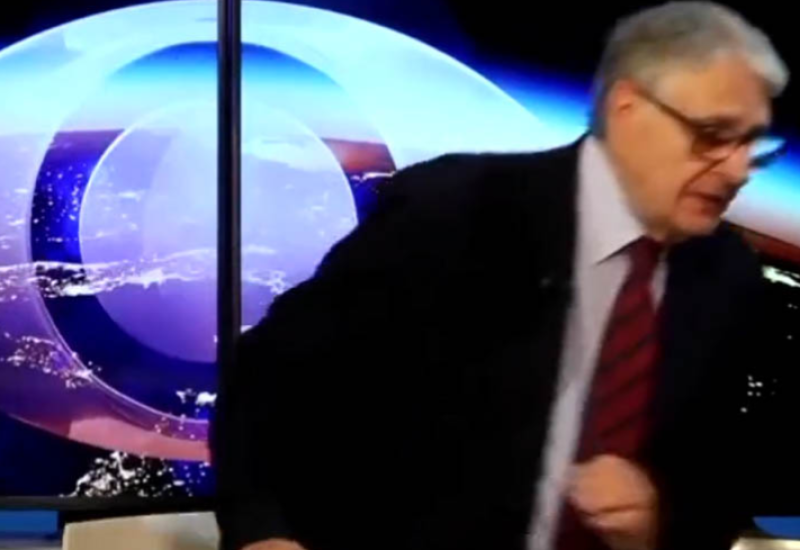Zemljotres snimljen u TV studiju, voditelj bježao - VIDEO