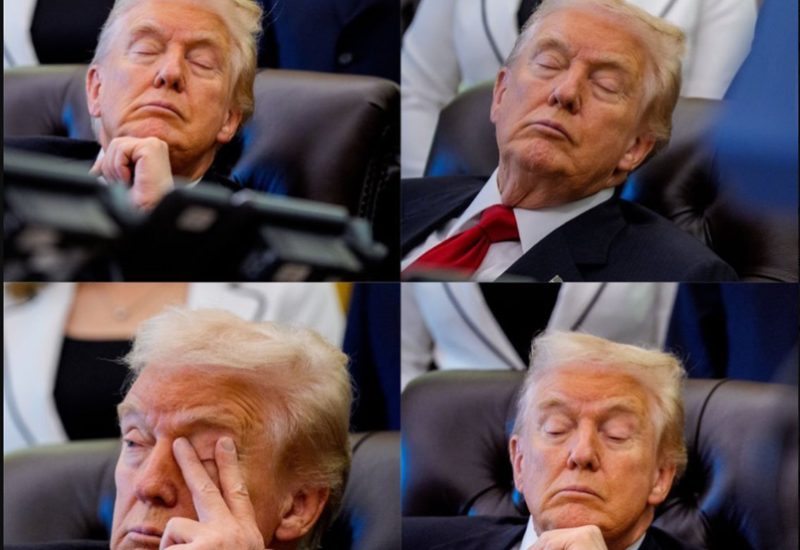 Snimak Trampa sa zatvorenim očima proširio se mrežama, reagovala Bijela kuća (VIDEO)