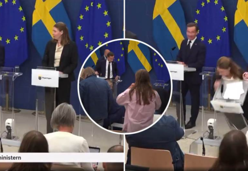 Ministarka zdravlja Švedske se srušila na pres konferenciji (VIDEO)
