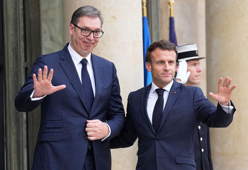 Vučić se sastao sa Makronom u Jelisejskoj palati