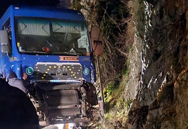 Sudar dva šlepera u kanjonu Tijesno kod Banjaluke