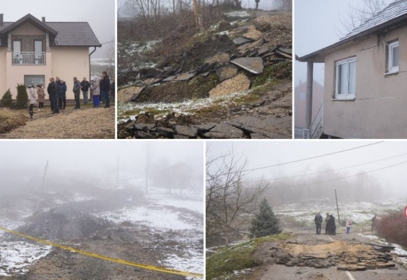 Katastrofa u blizini Maglaja, klizište prijeti kućama VIDEO