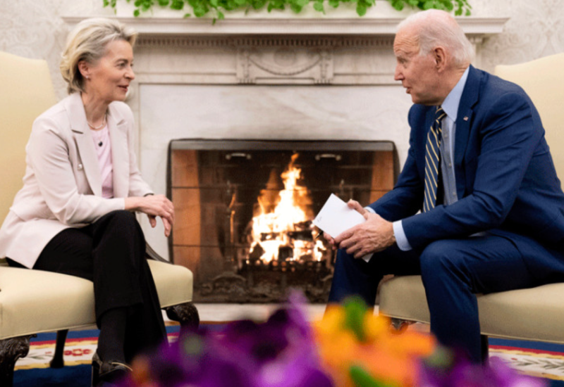 Fon der Lajen i Bajden nakratko razgovarali o dijalogu Beograda i Prištine