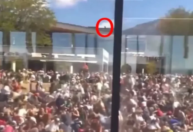 Čovjek u crnom leži na krovu, a onda je ODJEKNUO PUCANJ: Uslijedio totalno haos, jedna stvar nikome nije promakla (VIDEO)