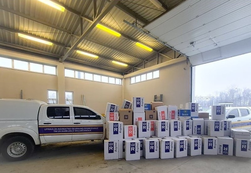 Zaplijenjena najveća količina cigareta u 2022. godini na GP Rača