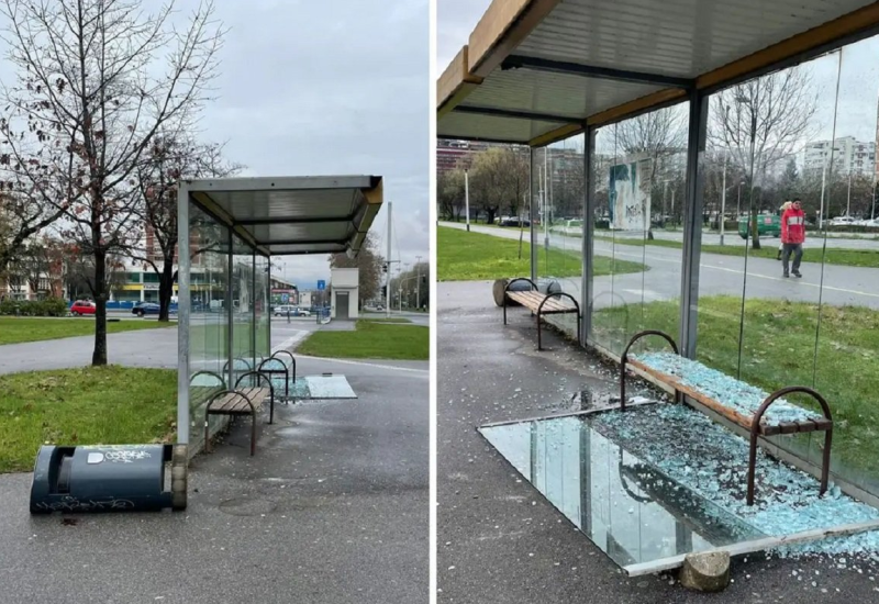 Razbio stanicu u Zagrebu, pa se zaletio na autobus