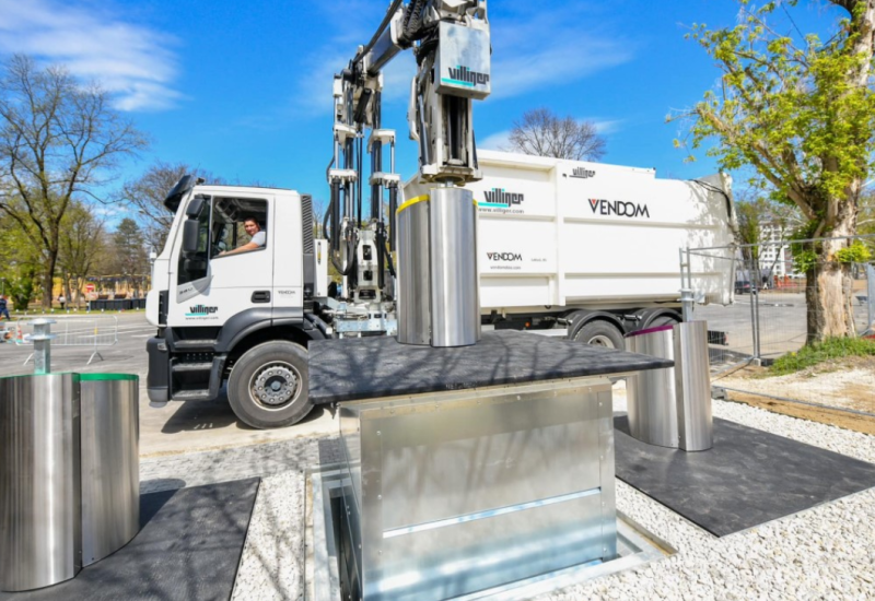 Novina u Banjaluci: Počelo postavljanje podzemnih kontejnera