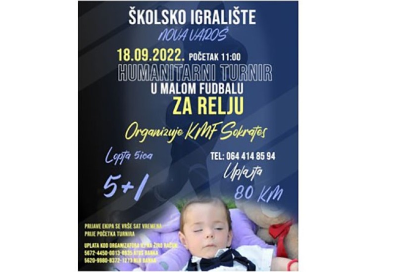 BANJA LUKA: Humanitarni turnir u malom fudbalu “Za Relju”