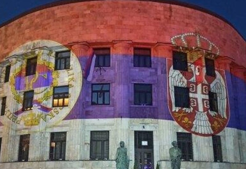 Tri večeri Palata Republike biće osvijetljena bojama zastava Srpske i Srbije