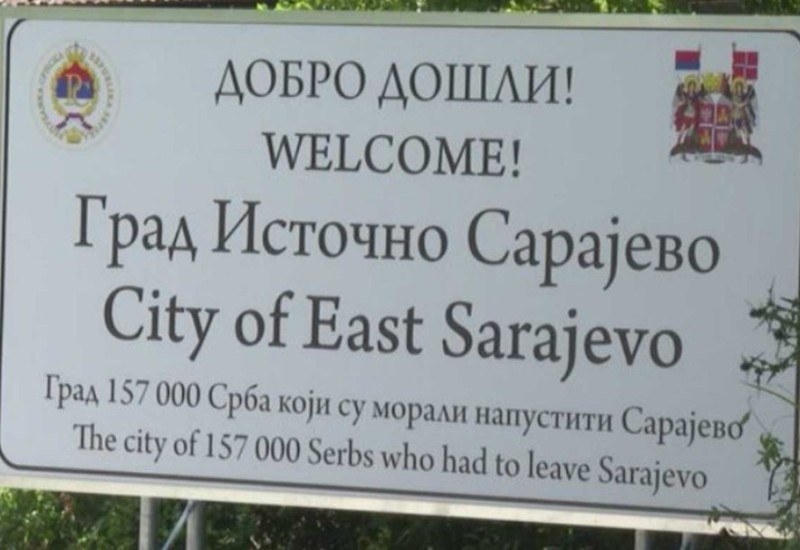 Kantonalne vlasti uklonile tablu sa brojem prognanih Srba iz Sarajeva