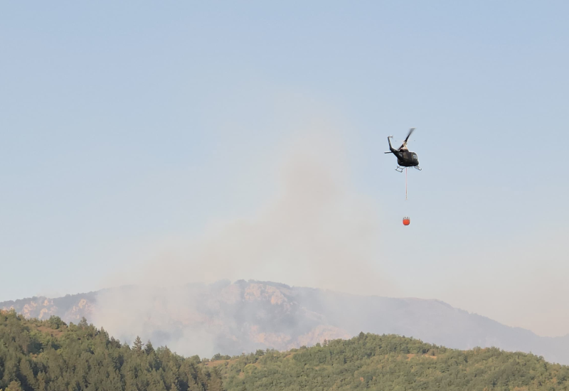 Zahvalnost Civilnoj zaštiti i MUP-u Srpske za pomoć u gašenju požara kod Konjica