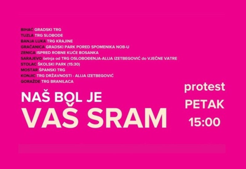 Protesti širom BiH zbog ubistva u Bihaću