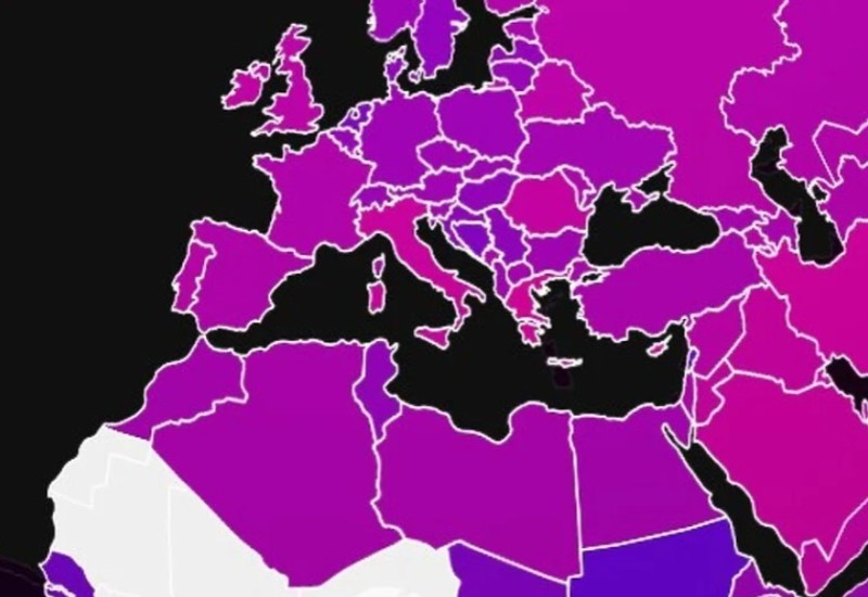 Mapa prosječne veličine penisa: Kakvi su podaci za Balkan