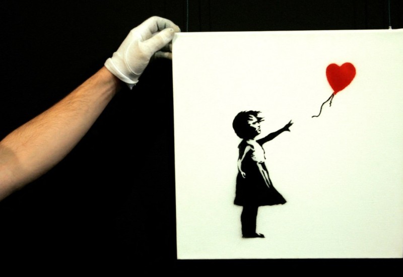 Pronađena ukradena Benksijeva slika – Djevojčica s balonom