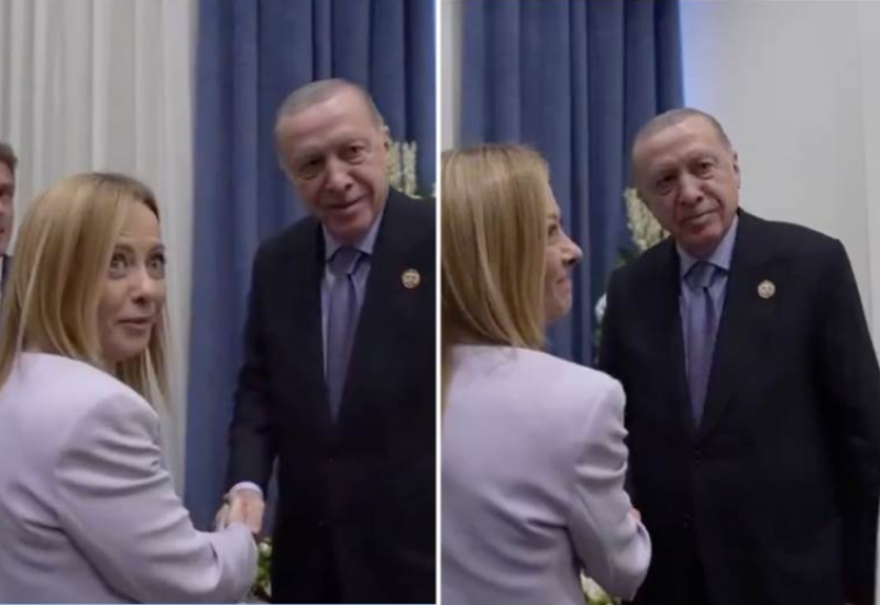 "Prelijepa si, ali nemoj više da pušiš": Đorđa Meloni pocrvenila zbog komentara Erdogana (Video)