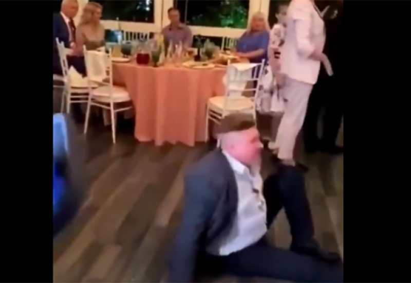 Frka na svadbi: Mladoženja nokautirao gosta VIDEO
